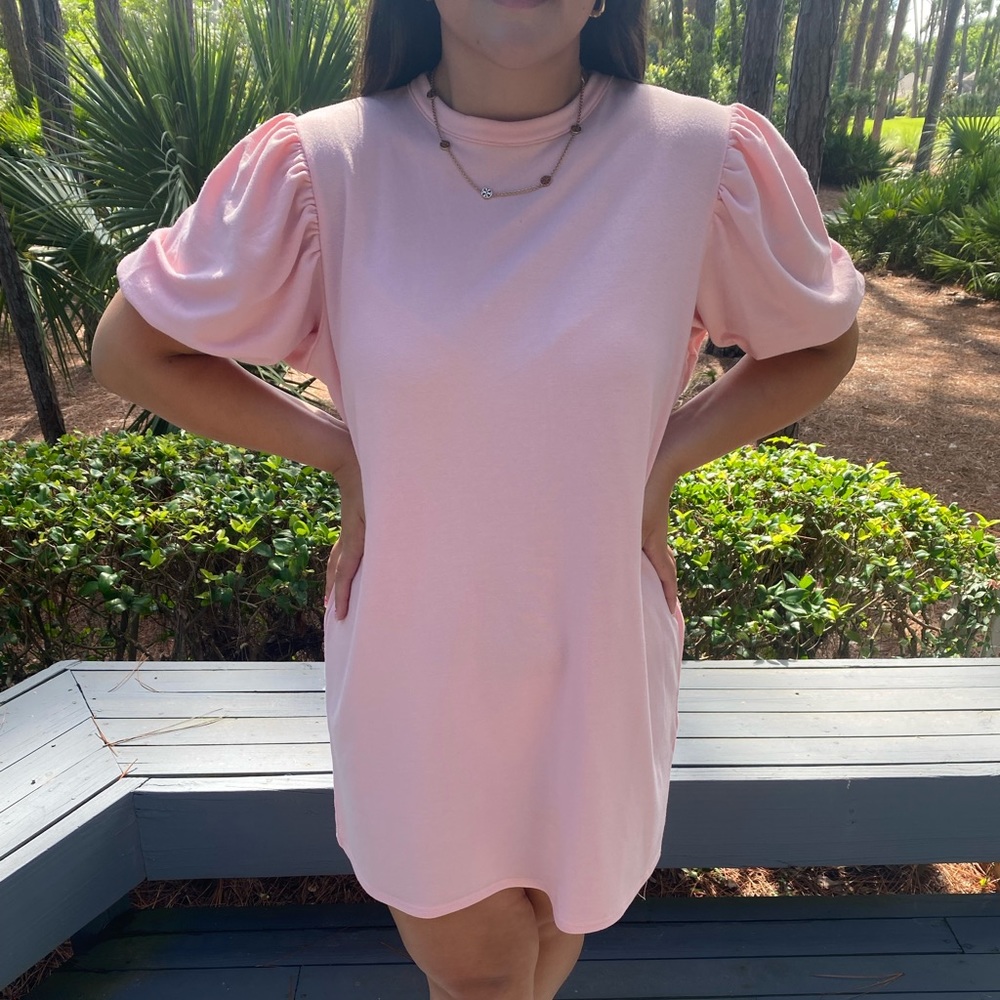 missguided pink dress